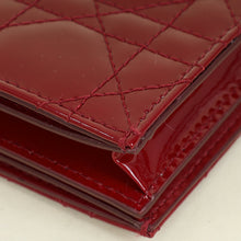 Christian Dior Cherry Red Mini Lady Dior Gardenia Wallet