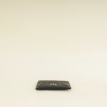 Christian Dior Black Dioramour Dior Caro Freesia Card Holder