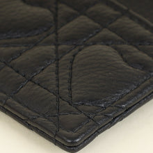 Christian Dior Black Dioramour Dior Caro Freesia Card Holder