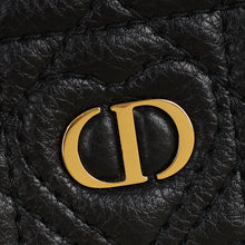 Christian Dior Black Dioramour Dior Caro Freesia Card Holder