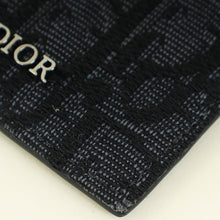 Christian Dior Black Vertical Card Holder W/ Strap
