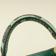 Dolce & Gabbana Green Python Sicily Shopper Medium Bag