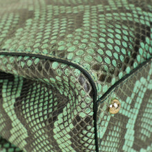 Dolce & Gabbana Green Python Sicily Shopper Medium Bag