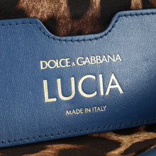 Dolce & Gabbana Blue Lucia Velvet Embellished Flap Bag
