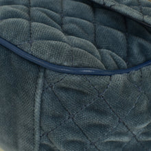 Dolce & Gabbana Blue Lucia Velvet Embellished Flap Bag