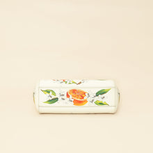 Dolce & Gabbana White Multicolor Flowers Orange Print Miss Sicily Small Bag