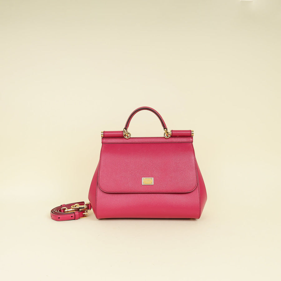 Dolce & Gabbana Fuchsia Sicily Medium Bag