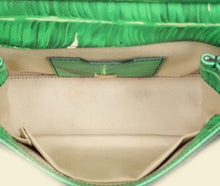 Dolce & Gabbana Bicolor Banana Leaf Print Miss Sicily Small Bag