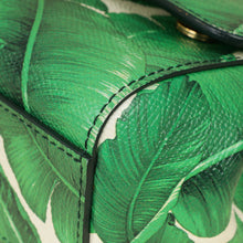Dolce & Gabbana Bicolor Banana Leaf Print Miss Sicily Small Bag