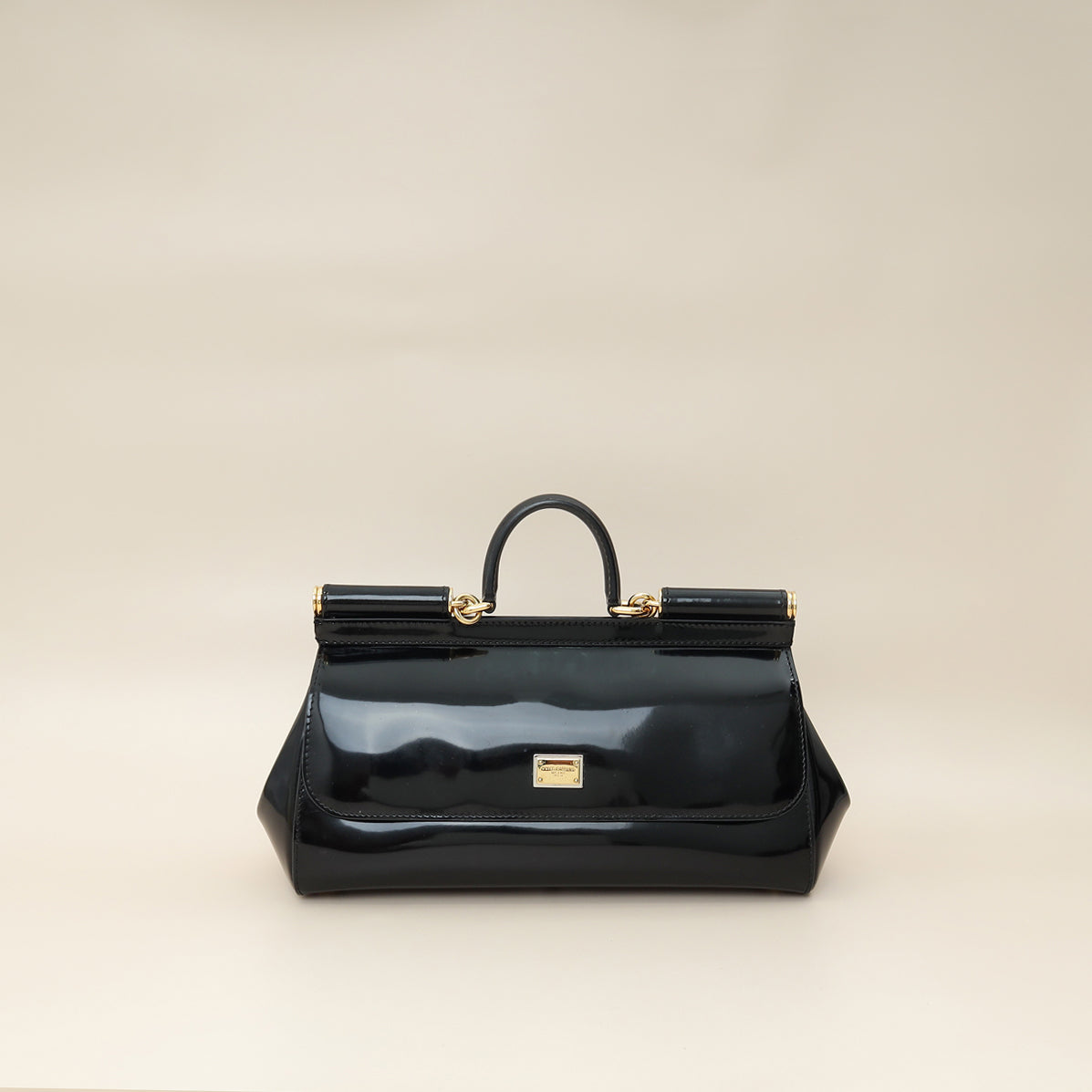 Dolce & Gabbana Black Elongated  Sicily Bag