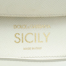 Dolce & Gabbana White Dauphine Sicily Small Flap Bag