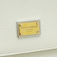 Dolce & Gabbana White Dauphine Sicily Small Flap Bag