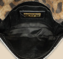 Dolce & Gabbana Brown Leopard Print Clutch Bag