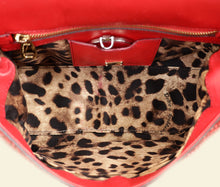 Dolce & Gabbana Red Python Sicily Medium Bag