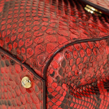 Dolce & Gabbana Red Python Sicily Medium Bag