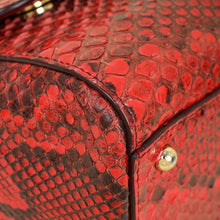 Dolce & Gabbana Red Python Sicily Medium Bag