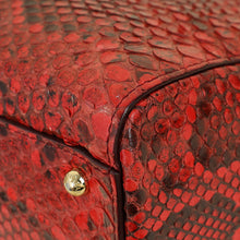 Dolce & Gabbana Red Python Sicily Medium Bag