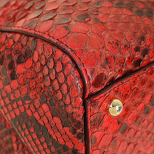 Dolce & Gabbana Red Python Sicily Medium Bag