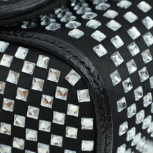 Dolce & Gabbana Black Sicily Crystal Embellished Top Handle Small Bag