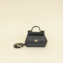 Dolce & Gabbana Black Dauphine Sicily Micro Bag