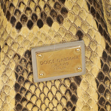 Dolce & Gabbana Beige Python Sicily Shopper Bag
