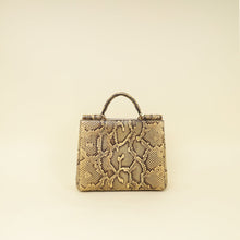 Dolce & Gabbana Beige Python Sicily Shopper Bag