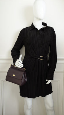 Dolce & Gabbana Dark Aubergine Dauphine Sicily Small Bag
