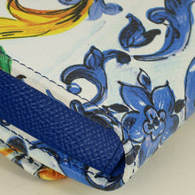 Dolce & Gabbana Blue Multicolor Miss Sicily Von Majolica Print Dauphine Crossbody Chain Bag