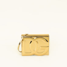 Dolce & Gabbana Metallic Gold DG Logo FLap Crossbody Bag