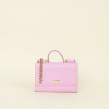 Dolce & GAbbana Pink Sicily Smart Gloss Bag Chain Wallet