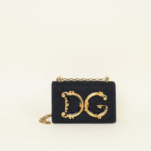 Dolce & Gabbana Black DG Grils Flap Chain Shoulder Bag