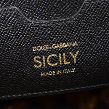 Dolce & Gabbana Black Sicily Bag with Scarf