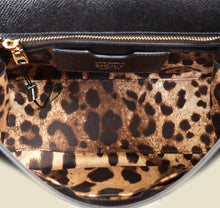 Dolce & Gabbana Black Sicily Bag with Scarf