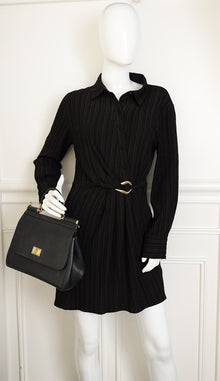 Dolce & Gabbana Black Dauphine Sicily Medium Bag
