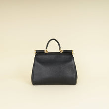Dolce & Gabbana Black Dauphine Sicily Medium Bag