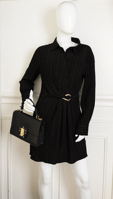 Dolce & Gabbana Black Iguana Print Lucia Bag