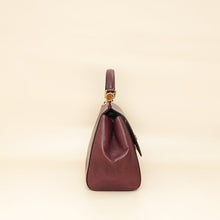 Dolce & Gabbana Burgundy Sicily Iguana Print Medium Bag