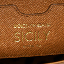 Dolce & Gabbana Brown Sicily Dauphine Medium Flap Bag