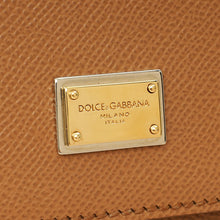 Dolce & Gabbana Brown Sicily Dauphine Medium Flap Bag