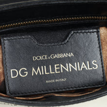 Dolce & Gabbana Black Millennials Python Flap Chain Bag