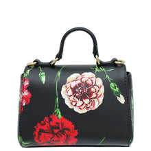 Dolce & Gabbana Black Multicolor DG Floral Print Top Handle Bag