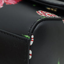 Dolce & Gabbana Black Multicolor DG Floral Print Top Handle Bag
