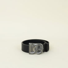 Dolce & Gabbana Black Crossover DG Buckle Belt 38