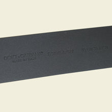 Dolce & Gabbana Black Crossover DG Buckle Belt 38
