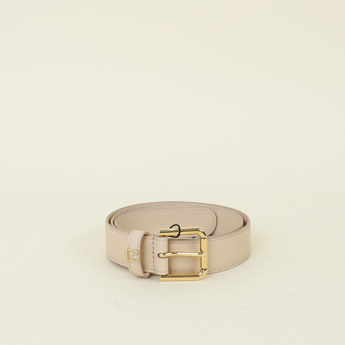 Dolce & Gabbana Beige DG Logo Belt 34