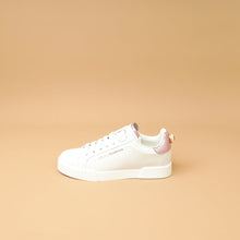 Dolce & Gabbana Bicolor Pearl-Detail Portofino Sneakers 37