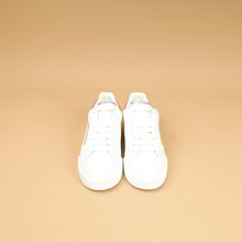Dolce & Gabbana Bicolor Pearl-Detail Portofino Sneakers 37