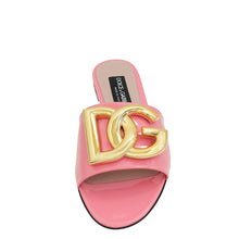 Dolce & Gabbana Pink DG Logo Slide Sandals 38