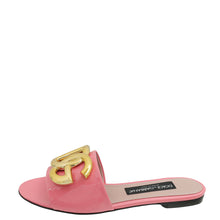 Dolce & Gabbana Pink DG Logo Slide Sandals 38