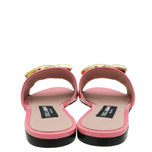 Dolce & Gabbana Pink DG Logo Slide Sandals 38